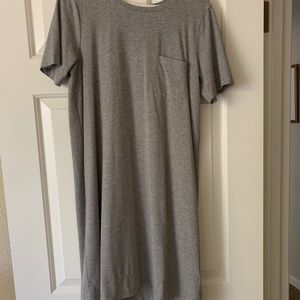 Cuyana gray Pima cotton dress